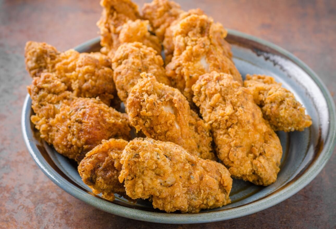 Extra crispy chicken wings showing restaurant-style crunch at Boston Pizza & Wings